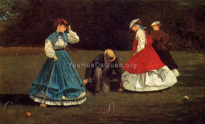 Croquet Scene - 温斯洛·荷默